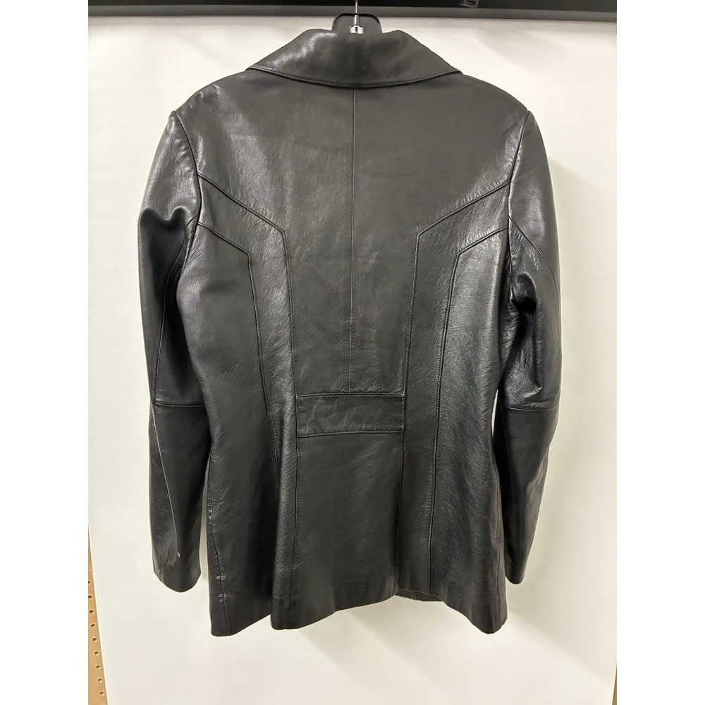 Women's Wilsons Black Leather Pelle Studio Jacket Size Small - Picture 2 of 4